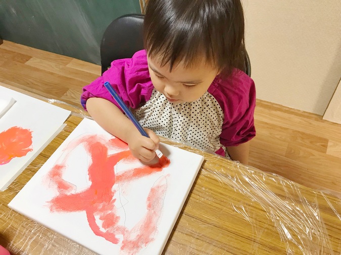 さいたま新都心教室 親子art 未就園児向け 2歳 3歳 クラス開講 みんなの絵画造形 工作 教室アトリエべる